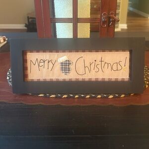 Merry Christmas Framed Sign